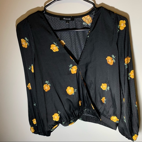 Madewell Tops - Madewell Surplice Blouse Sz S